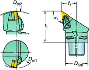 C5-CDJNL-35060-15-4 Capto® and SL Turning Holder - Strong Tooling