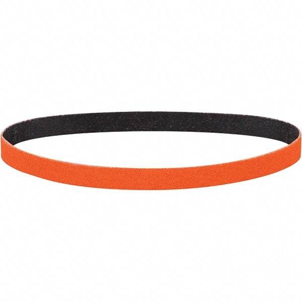 Dynabrade - 1/2" Wide x 24" OAL, 60 Grit, Ceramic Abrasive Belt - Ceramic, Coated, Y Weighted Cloth Backing, Wet/Dry - Strong Tooling