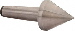 Riten - 3-1/2" Head Diam, Hardened Tool Steel Pipe Nose Point Solid Dead Center - 5MT Morse Taper, 3-1/2" Point Diam, 3.017" Point Length, 4.03" OAL - Strong Tooling