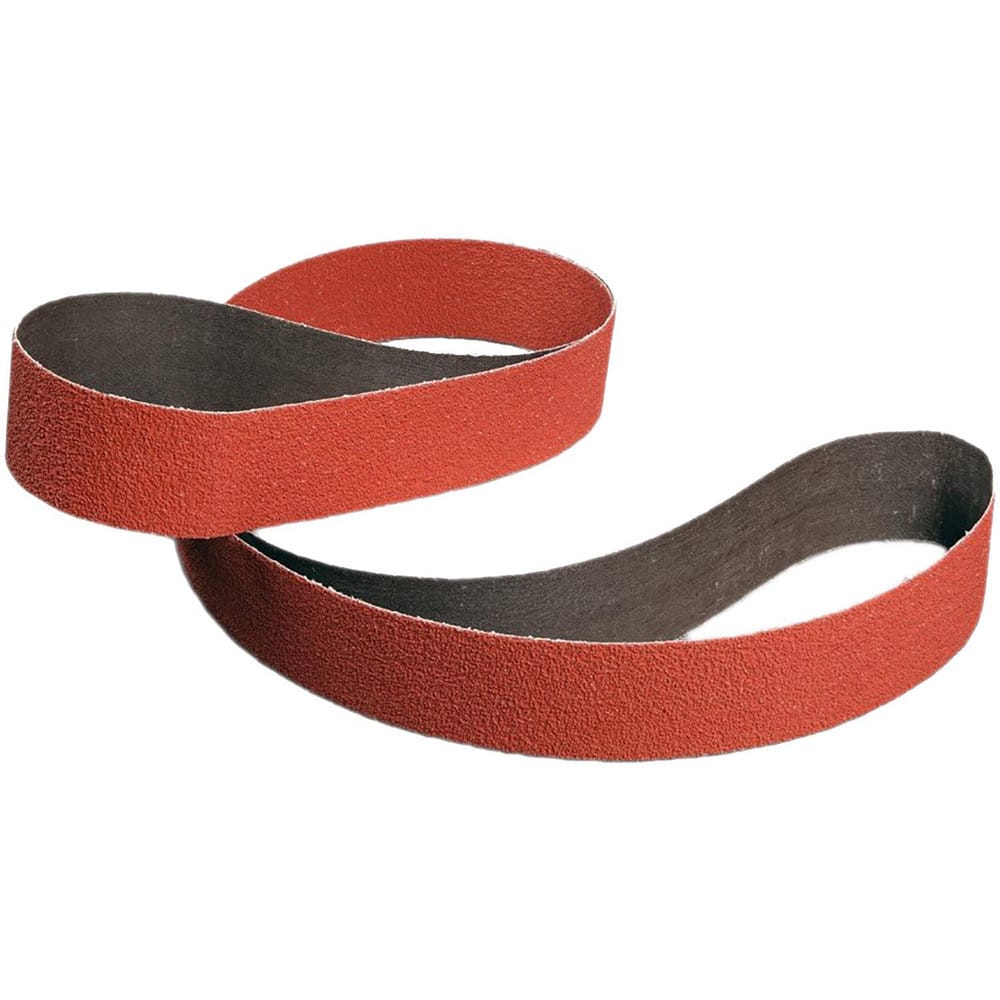 Abrasive Belts; Abrasive Material: Ceramic; Belt Width (Inch): 0.5; Overall Length (Decimal Inch): 18.0000; Grit: 120+; Abrasive Type: Coated; Backing Material: Polyester; Cloth; Coat Density: Closed; Wet/Dry Operation: Wet; Dry; Backing Weight: YF Weight