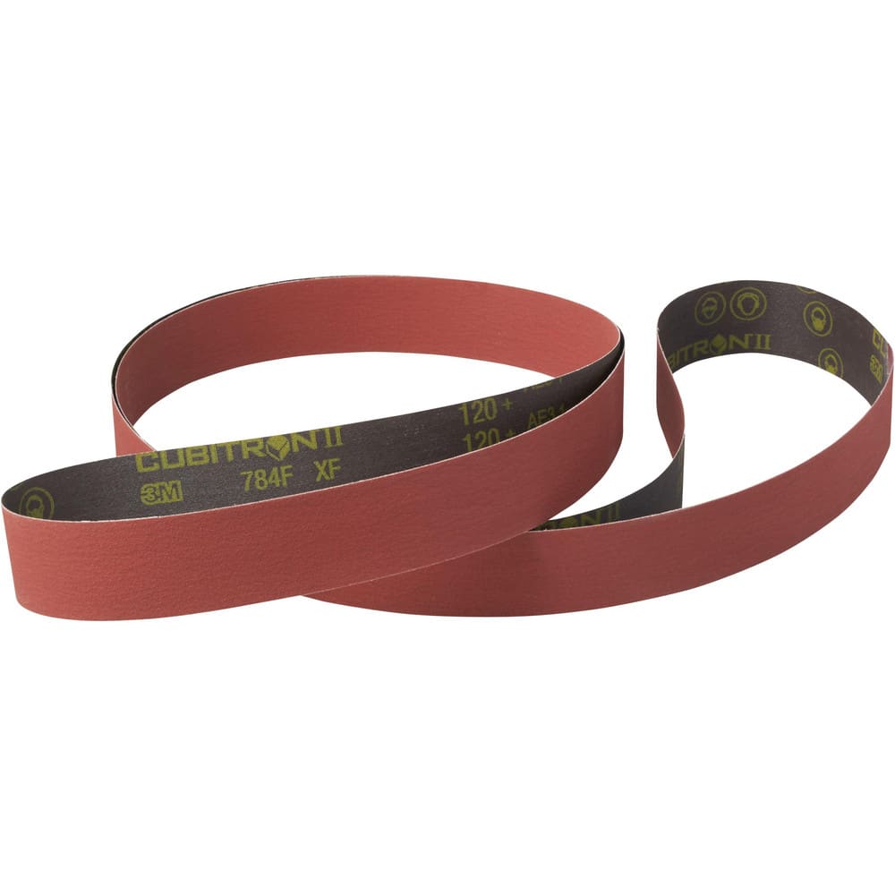 Abrasive Belts; Abrasive Material: Ceramic; Belt Width (Inch): 2; Overall Length (Decimal Inch): 132.0000; Grit: 120+; Abrasive Type: Coated; Backing Material: Polyester; Cloth; Backing Weight: YF Weight