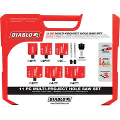 Freud - Hole Saw Kits Minimum Saw Diameter (Inch): 2-1/8 Maximum Saw Diameter (Inch): 4-3/4 - Strong Tooling