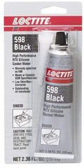 Loctite - 70ml High Performance RTV Silicone Gasket Maker - -75 to 625°F, Black, Comes in Tube - Strong Tooling