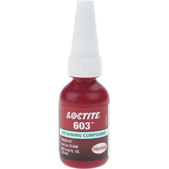 Loctite - 10 mL Tube, Green, Liquid High Strength Retaining Compound - Series 603 - Strong Tooling