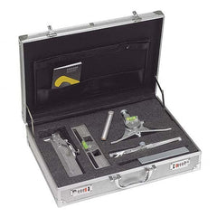 Jackson Safety - Layout & Setup Kits Type: Accessory Kit Contents: #1 Curvo-Mark Marker; #7 Centering Head; #8 Pro-Mag Level; Standard Radius Marker; Square Soap Stone & Holder; Loackable Metal Carrying Case - Strong Tooling