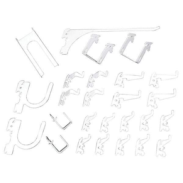 Wall Control - Pegboard Hook Sets For Use With: Any Wall Control Broad & Industrial Pegboard Contents: (26) Assorted Slotted Pegboard Hooks & Brackets - Strong Tooling