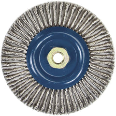 Norton - 6" OD, 5/8-11 Arbor Hole, Stringer Bead Stainless Steel Wheel Brush - Strong Tooling