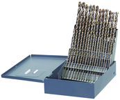 60 Pc. #1 - #60 Wire Gage HSS Bright Jobber Drill Set - Strong Tooling