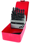 29 Pc. 1/16" - 1/2" by 64ths HSS Surface Treated Jobber Drill Set - Strong Tooling