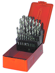 25 Pc. 1mm - 13mm by .5mm HSS Surface Treated Jobber Drill Set - Strong Tooling