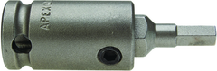 #SZ-22 - 1/2" Square Drive - 1/4" M Hex - 2-1/2" Overall Length SAE Bit - Strong Tooling