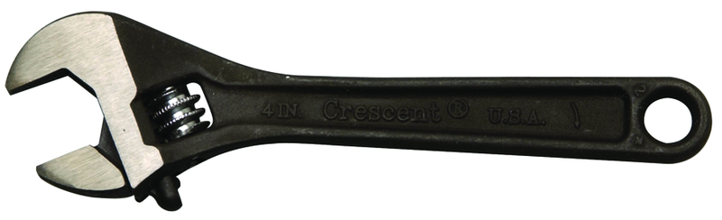 1/2" Opening - 4" OAL - Adjustable Wrench Black - Strong Tooling