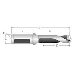 60718H-100F Spade Drill Holder - Strong Tooling