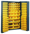 38 x 24 x 72'' (132 Bins Included) - Bin Storage Cabinet - Strong Tooling