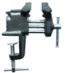 3" Light  Duty Clamp on Vise - Cast Iron - Serrated Jaws - Cast in Pipe Jaws - Strong Tooling