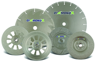 5 x 5/8-11 - 24 Grit - Diamond X Depressed Center Grinding Wheels - Type 29 - Strong Tooling