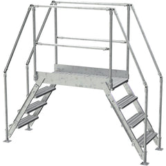 Galvanized Cross-Over Ladder 91 × 82.15″ 4 Step