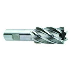 1/2 Dia. x 3-1/4 Overall Length 4-Flute Square End High Speed Steel SE End Mill-Round Shank-Center Cut-Uncoated - Strong Tooling