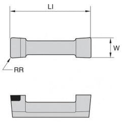 528301 1/8 WOC .010 CR INS DOGBONE - Strong Tooling