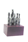 6 Pc. HSS Double-End End Mill Set - Strong Tooling