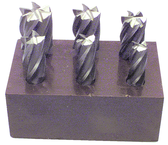 6 Pc. HSS Reduced Shank End Mill Set - Strong Tooling