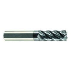 1/4" Dia. - 3/8" LOC - 2" OAL - 5 FL Carbide S/E HP End Mill-AlCrN-X - Strong Tooling