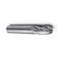 7mm Dia. - 63mm OAL - Ball Nose SE AlTiN Carbide End Mill - 4 FL - Strong Tooling