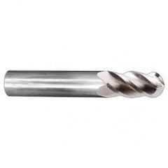 3/8" Dia. - 2-1/2" OAL - Ball Nose SE AlTiN 40° Helix CBD EM - 4 FL - Strong Tooling