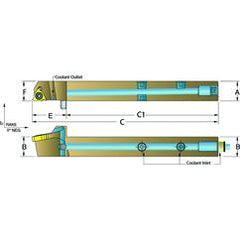 ASER1616-H16 Jet-Stream Toolholder - Strong Tooling