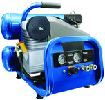 4 Gallon Twin Stack Portable Air Compressor; 2HP 115V 1PH Motor; 4.6CFM@90 PSI; 77lbs - Strong Tooling