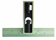 #DS6EM - 6" - Inch/Metric Graduation - Double Square - Strong Tooling