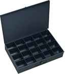 18 x 12 x 3'' - 20 Compartment Steel Boxes - Strong Tooling