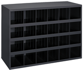 23-7/8 x 12 x 33-3/4'' (24 Compartments) - Steel Compartment Bin Cabinet - Strong Tooling