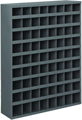 42 x 12 x 33-3/4'' (72 Compartments) - Steel Compartment Bin Cabinet - Strong Tooling