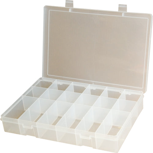 18 COMPARTMENT BOX CLEAR - Strong Tooling