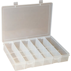 6 COMPARTMENT BOX CLEAR - Strong Tooling