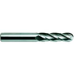 1/2 X 1/2 X 2 X 4 4Fl Long SE Ball CBD TiN-Coated EM - - Strong Tooling