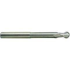 1/2 X 1/2 X 5 N.240 2Fl H-37 Ball Extended Neck Alu-Power TiCN-Coated EM - - Strong Tooling