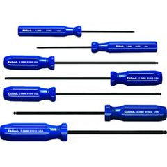 7PC BALL HEX SCREWDRIVER SET METRIC - Strong Tooling