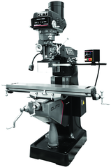 9 x 49" Table Variable Speed Mill With 3-Axis ACU-RITE DP700 (Knee) DRO and X - Y-Axis JET Powerfeeds - Strong Tooling