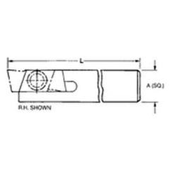 THE1616R - 16mm x 16mm SH - Mini Groove Toolholder - Strong Tooling