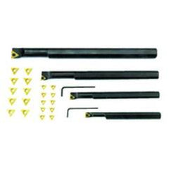 4 Pc. RH Boring Bar Set with 20 Inserts - Strong Tooling