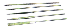 5 Pc. 2-3/4" Diamond Length - 5-1/2" OAL - 150 Grit - Diamond Needle File Set - Strong Tooling