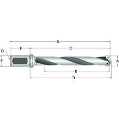 23030H-150F Spade Blade Holder - Helical Flute- Series 3 - Strong Tooling