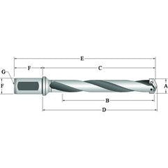 250Y0H-20FM Flanged T-A® Spade Blade Holder - Helical Flute- Series Y - Strong Tooling