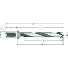 240Z0H-20FM Flanged T-A® Spade Blade Holder - Helical Flute- Series Z - Strong Tooling