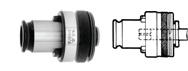 Tension & Compression Tap Adaptor - 1/4" - Adaptor Size 1 - Strong Tooling