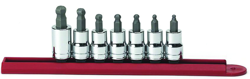 7PC SAE BALL HEX BIT SOCKET SET - Strong Tooling