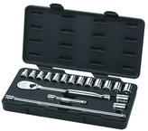 18PC 1/2" DRIVE METRIC SOCKET SET - Strong Tooling