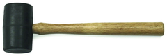 16 OZ RUBBER MALLET WOOD - Strong Tooling
